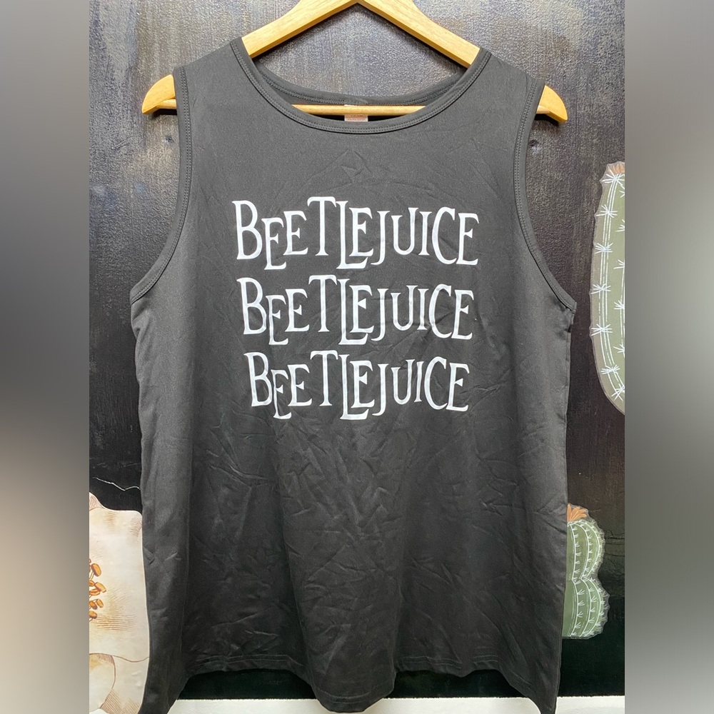 🧿SUPER SALE; PRICE FIRM🧿
BEETLEJUICE Tank top!!! 🖤🤍 - Picture 2 of 13